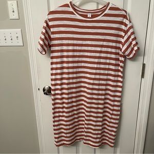 Old Navy T Shirt Dress Small Tall Stripes
